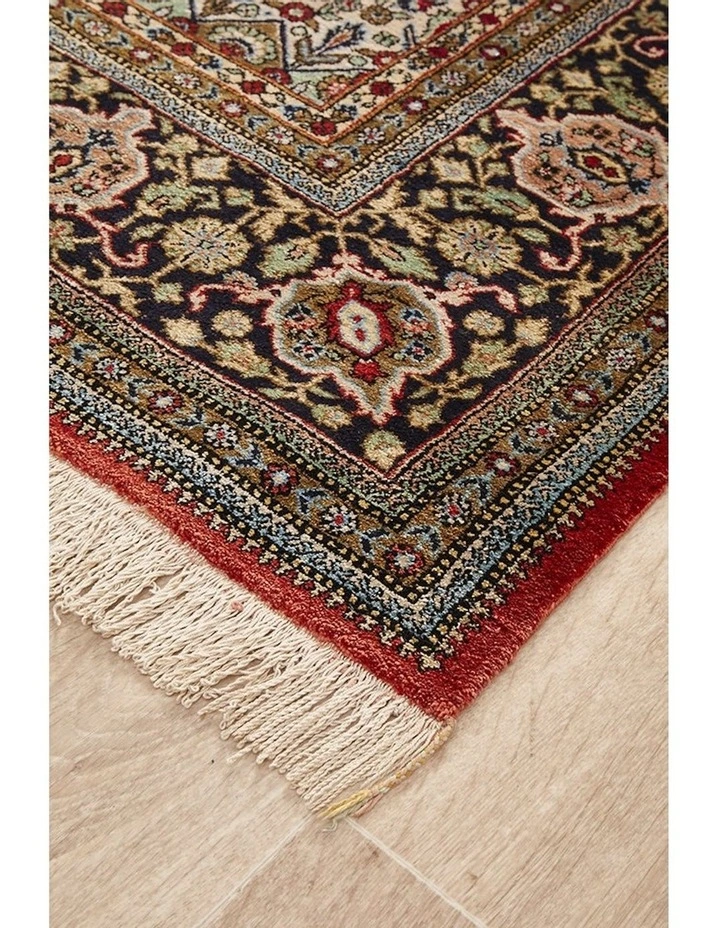 Persian Handmade Qum Silk Antique Rug 214X137cm