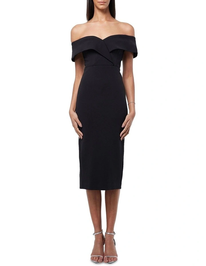 Revival Midi Dress in Black