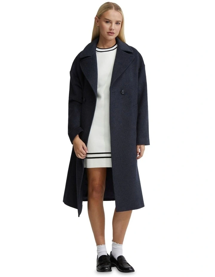 Celia Wool Rich Coat in Flint