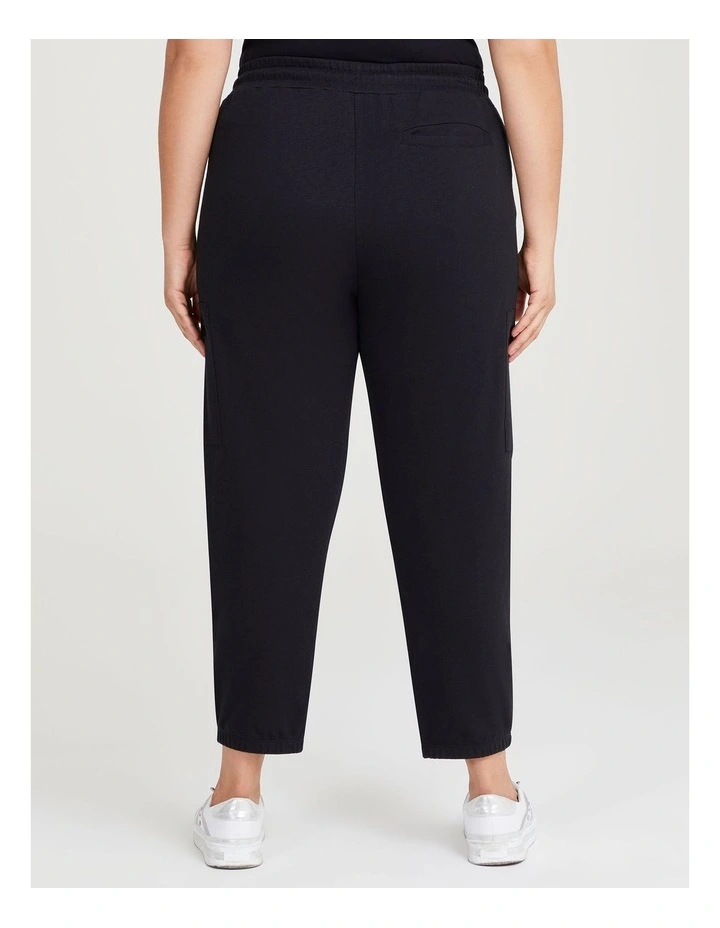 Active Cargo Pocket Pant in Black