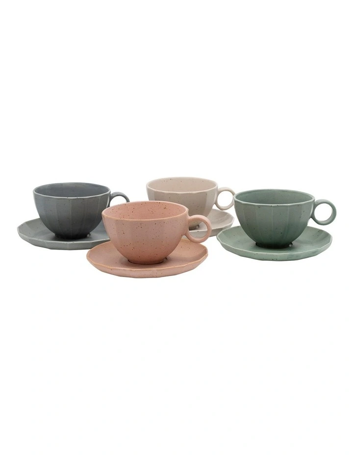 Ikana English Teacup 220ml/14cm S/4 Multicolour