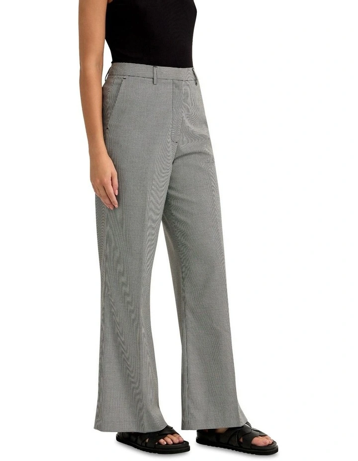 Lauren Wide Leg Stretch Pants in Black Multi