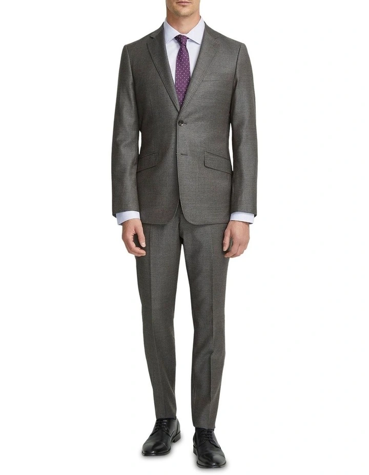 New Hopkins Wool Suit Jacket in Ash