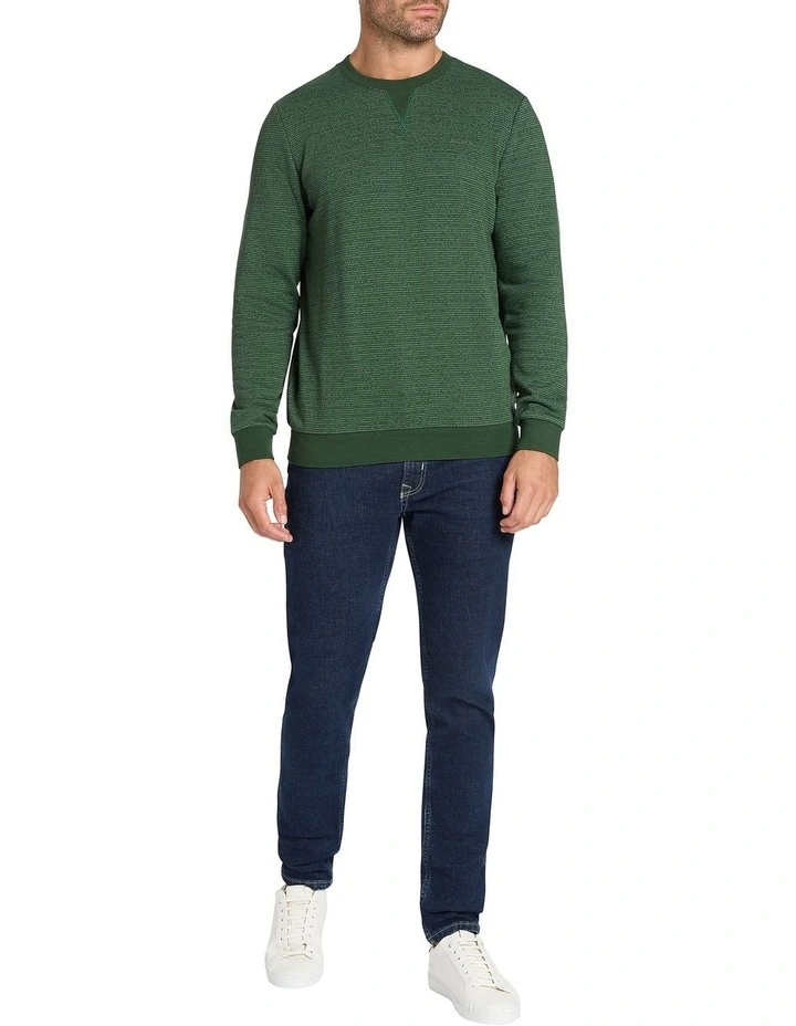 Ajay Space Dye Sweat in Emerald
