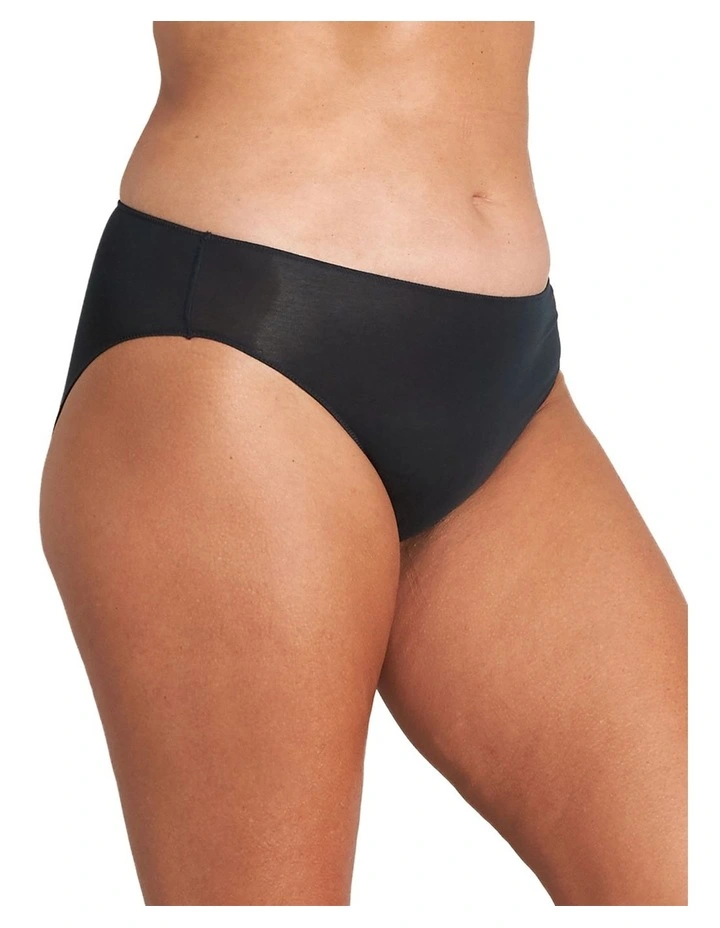Au Naturel High Cut Brief in Black