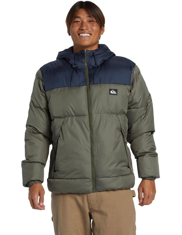 Cold Days Puffer Jacket in Grape Leaf