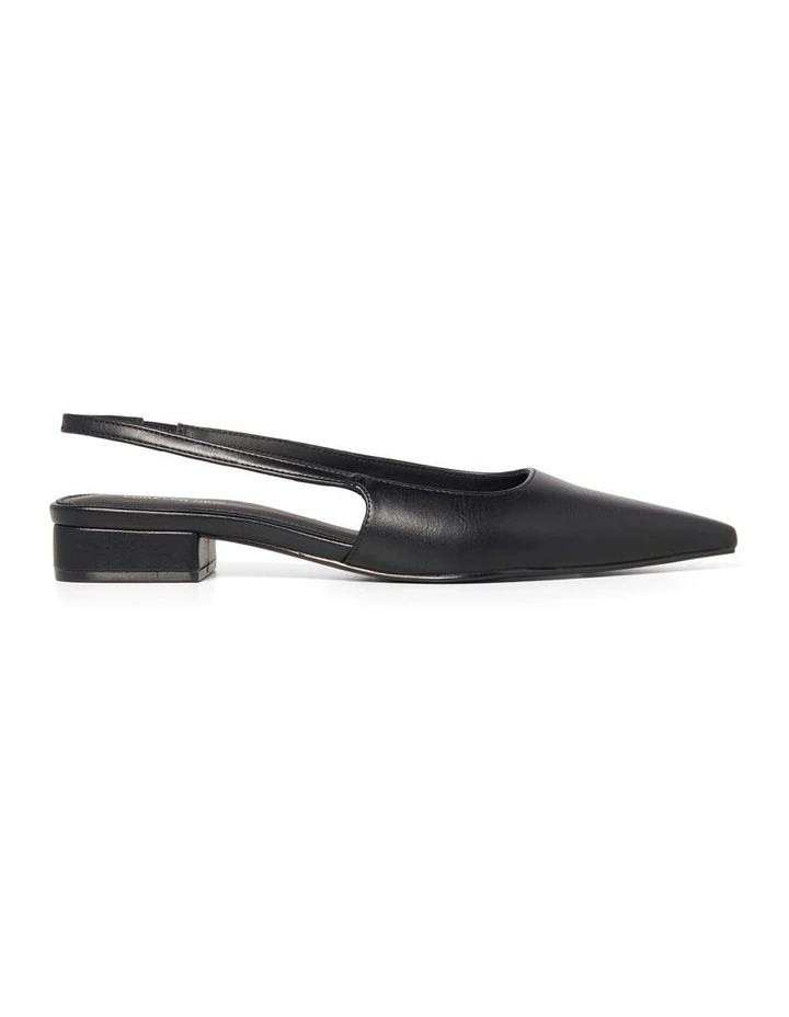 Shelby Slingback Flats in Black
