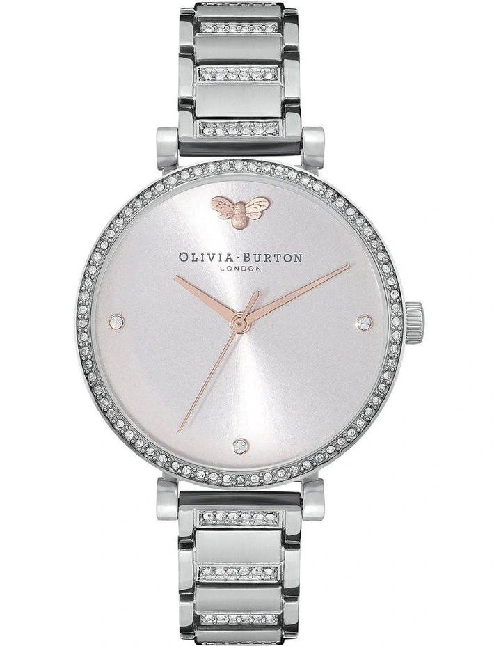 Belgrave Stainless Steel Watch in Light Grey