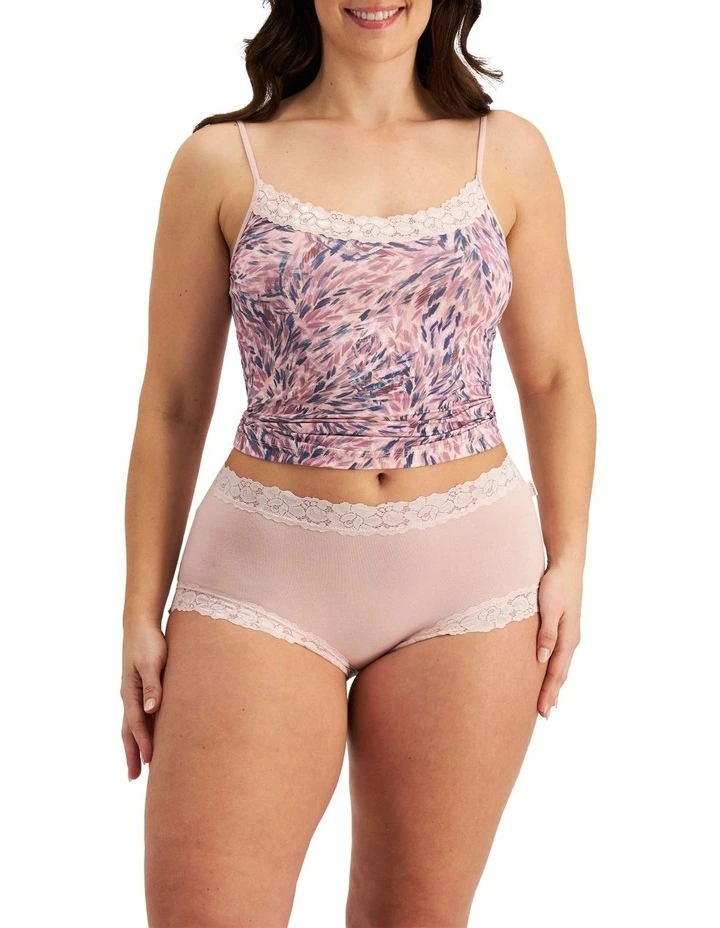 Parisienne Cotton Full Brief in Mushroom Mauve