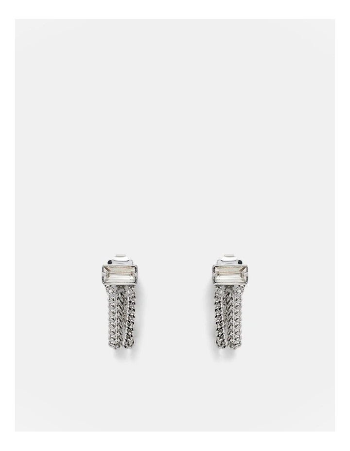 Descent Chain Earrings in Silver