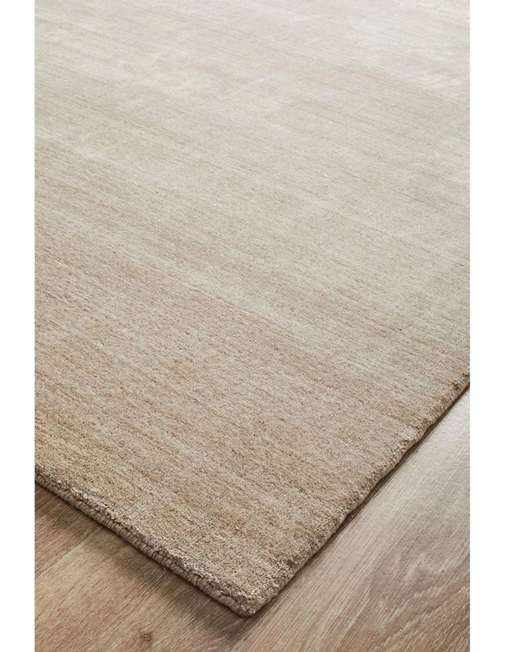 Havana Wool & Silky Viscose Rug In Light Natural