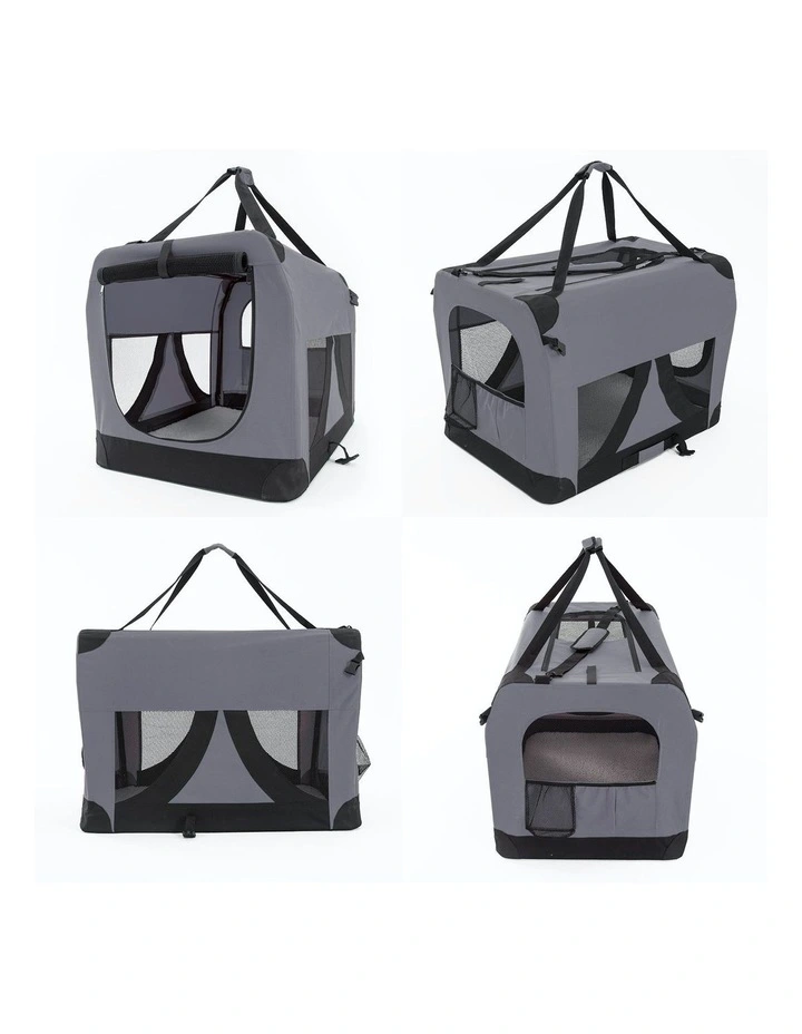 Portable Soft Pet Crate XXXL in Grey