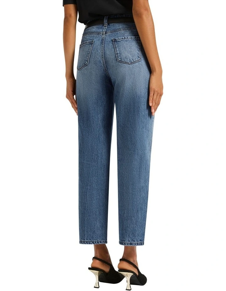 Danielle Barrel Leg Jeans in Frost Blue