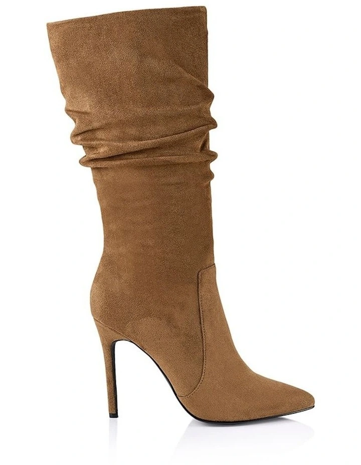 Sage Tall Micro Boots in Brown