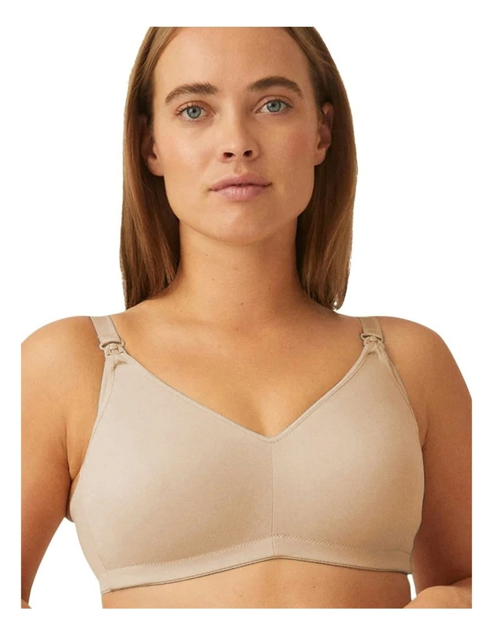 Elasticup Moulded Adjustable Maternity & Nursing Bra in Light Beige