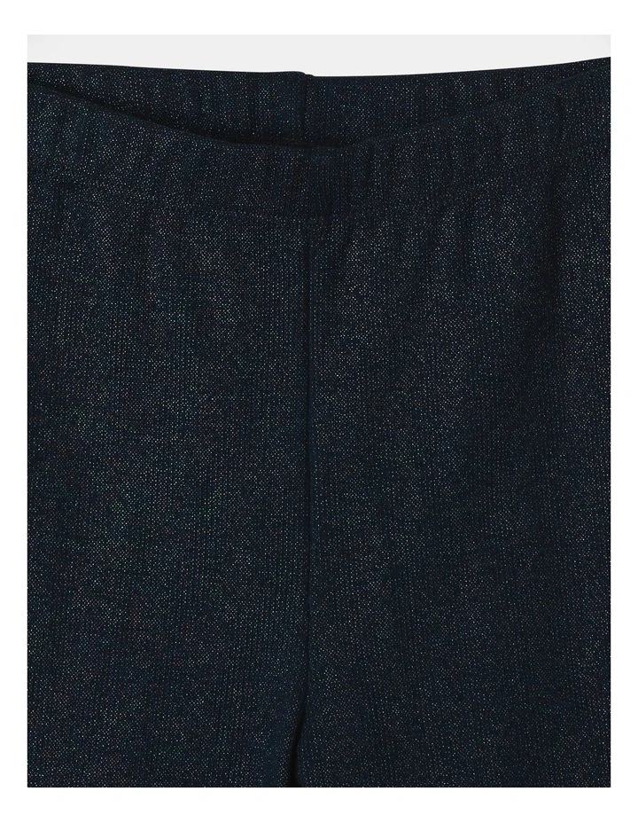 Glitter Spray Leggings in Navy