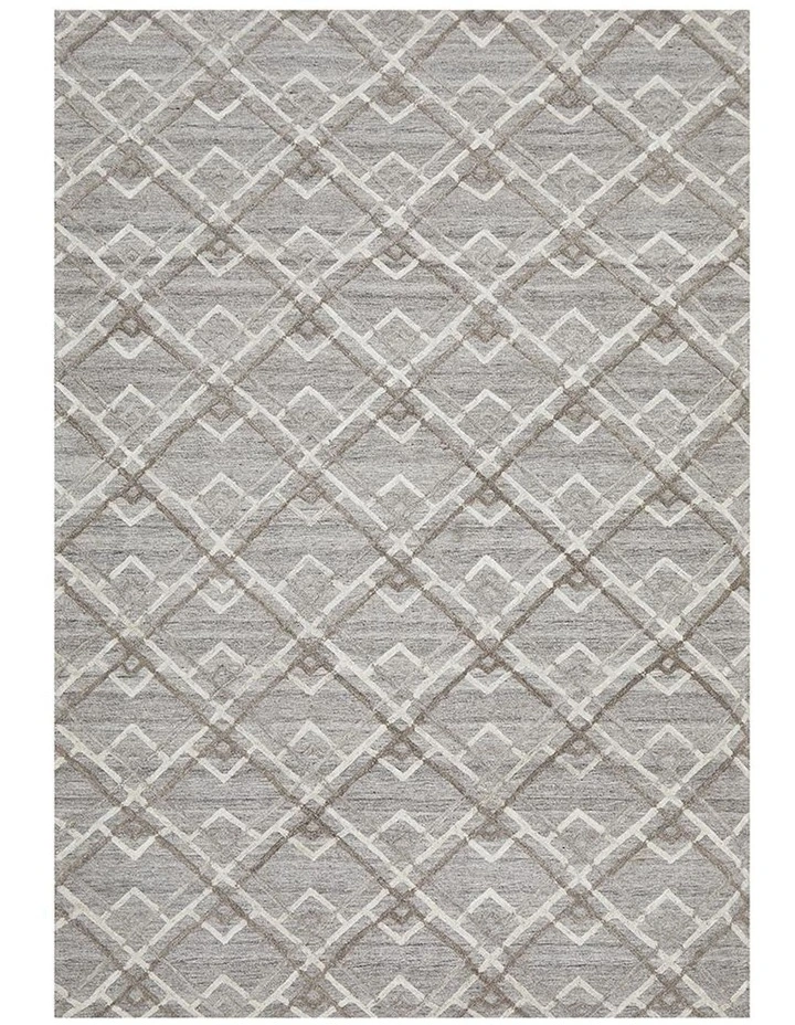 Visions Winter Stream Modern Rug in Silver