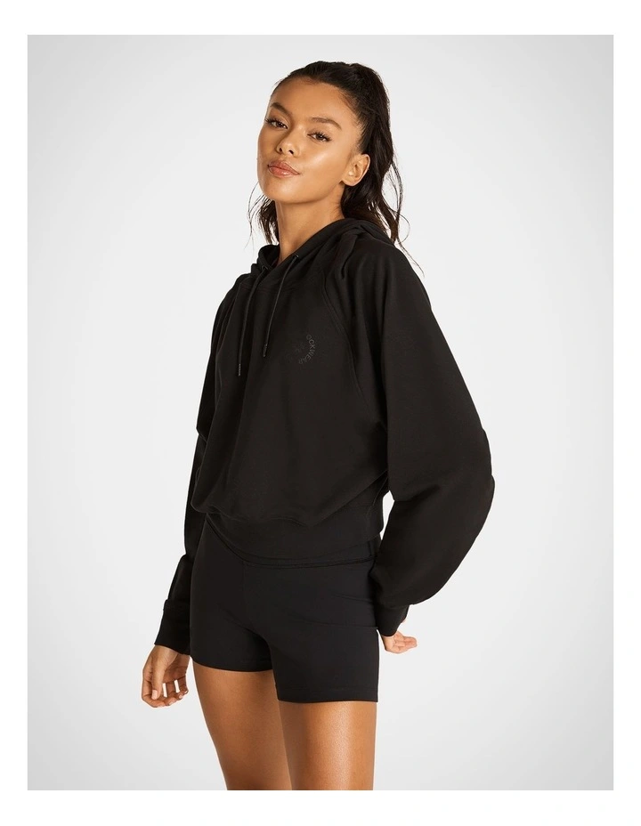 After Class Crop Hoodie in Black