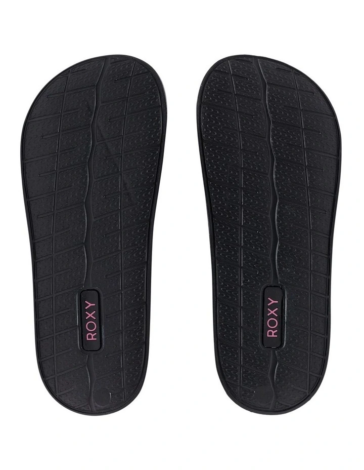 Slippy Slider Sandals in Black