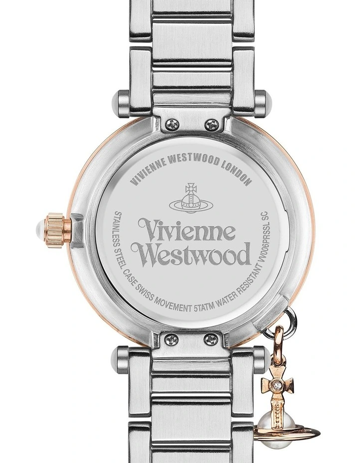 Mother Orb Stainless Steel Watch in Silver/Gold