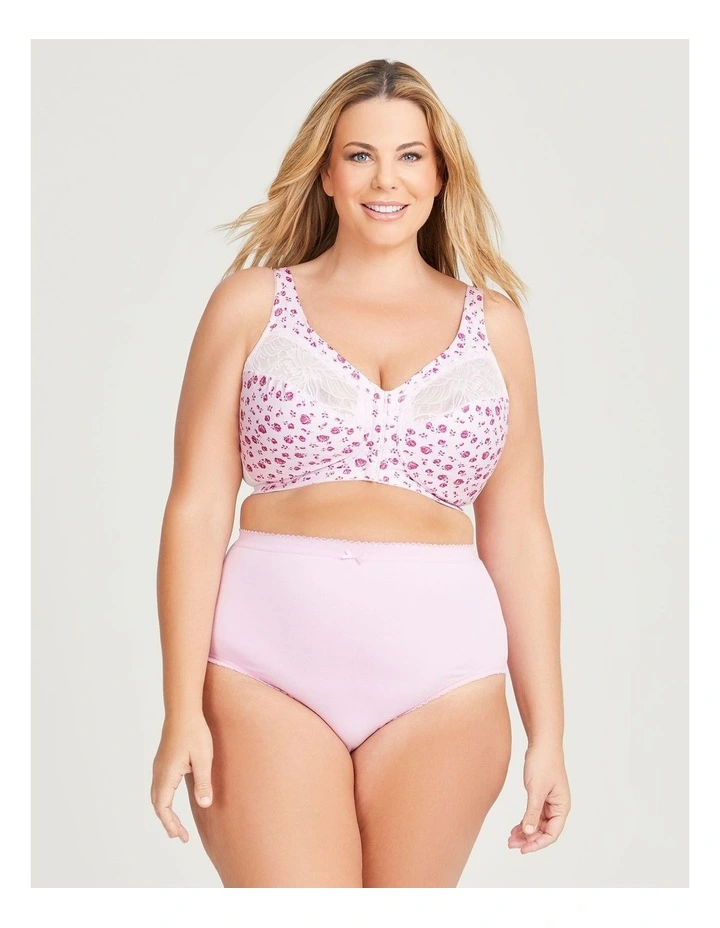 Front Opening Minimiser Bra in Ditsy Floral