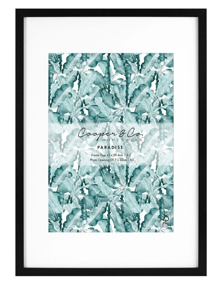 42x59.4cm Matt to 29.7x42cm Photo Frame in Black