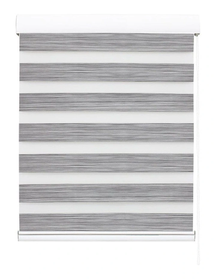 Blackout Zebra Roller Blind Curtains 150x210 in Grey