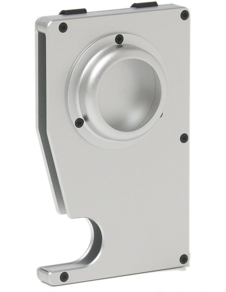 Huntly Metal Airtag Wallet in Silver