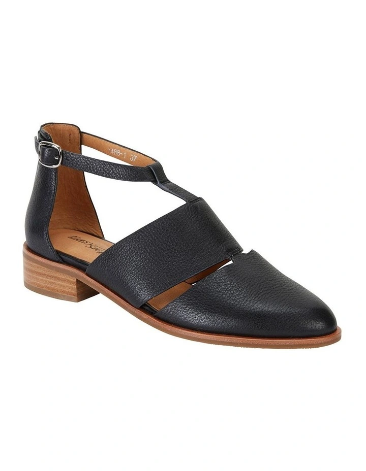 Jocelyn Black Glove Flat Shoes