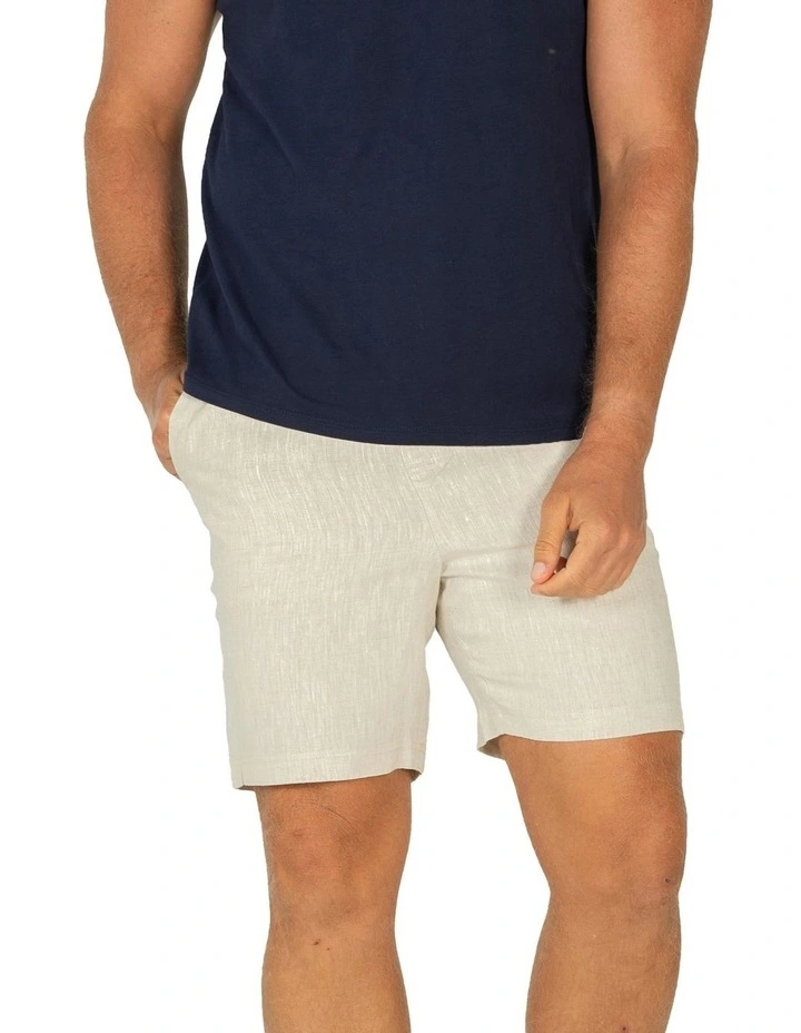 Linen Short in Beige