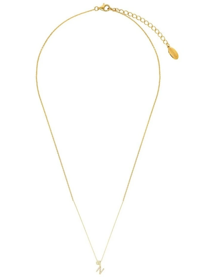 Georgini Luxury Letters Initial 'N' Pendant in Gold