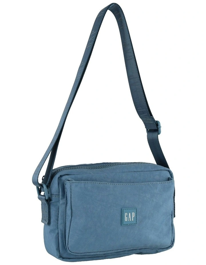 Nylon Cross-Body Bag in Blue