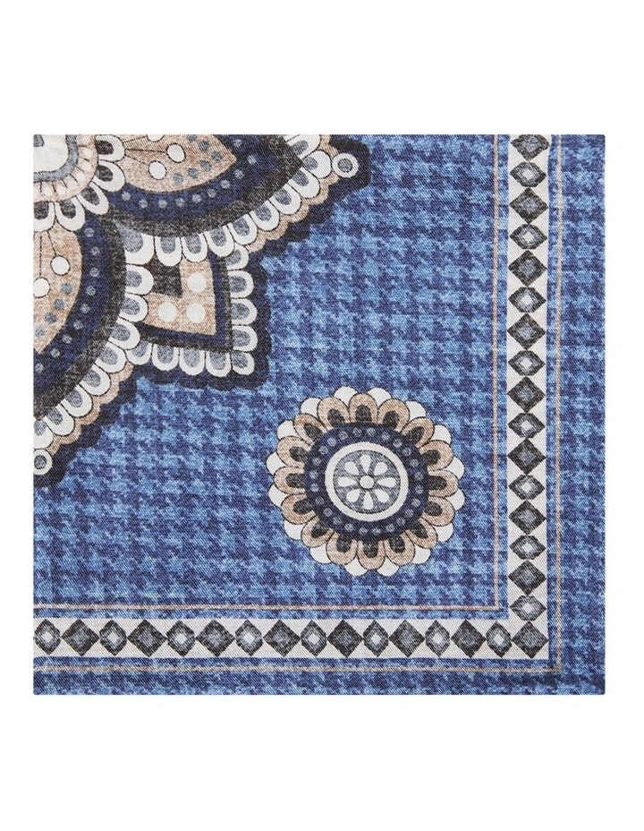 Lang Pocket Square in Navy