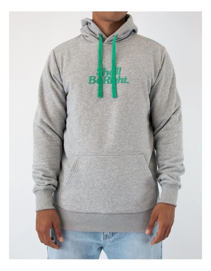 She'll Be Right Hoodie in Grey Marle