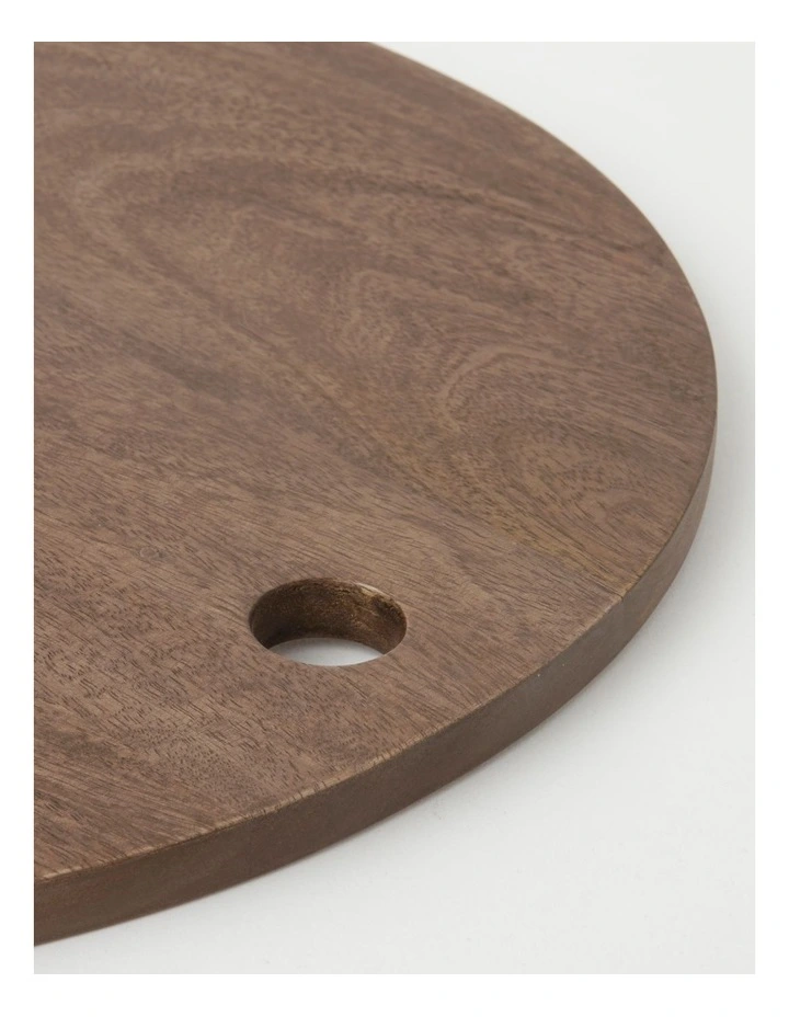 Heritage Walnut Look Round Serving Board 50x1.5cm