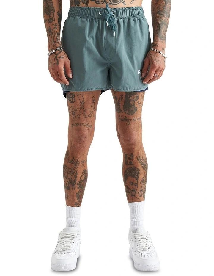 Darkside Runner Short in North Atlantic