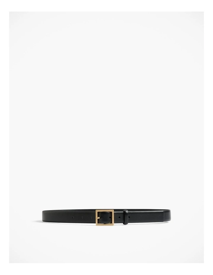 Sharp Buckle Belt in Black