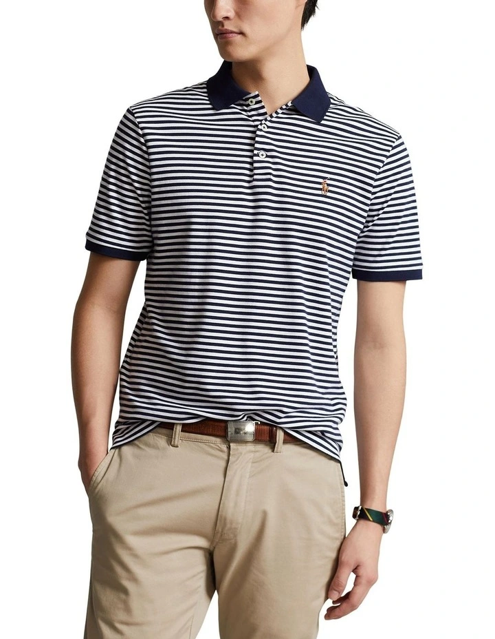 Custom Slim Fit Soft Cotton Polo Shirt in Blue
