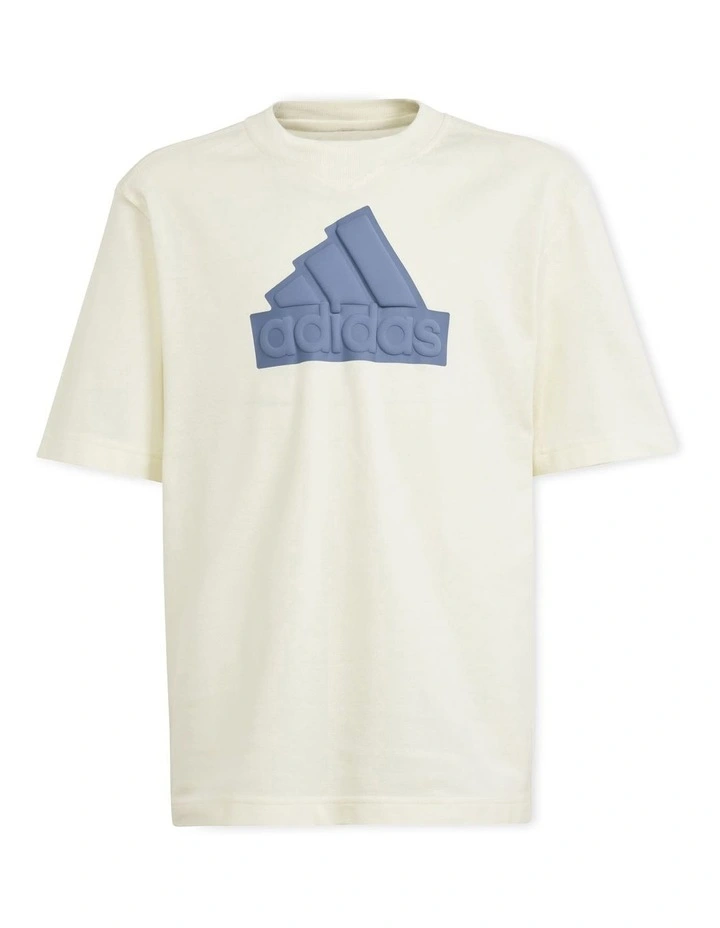 Future Icons Logo Pique T-shirt in Ivory/Preloved Ink