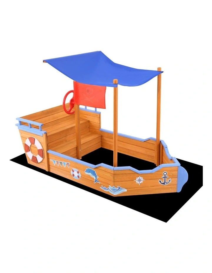 Boat Sand Pit With Canopy