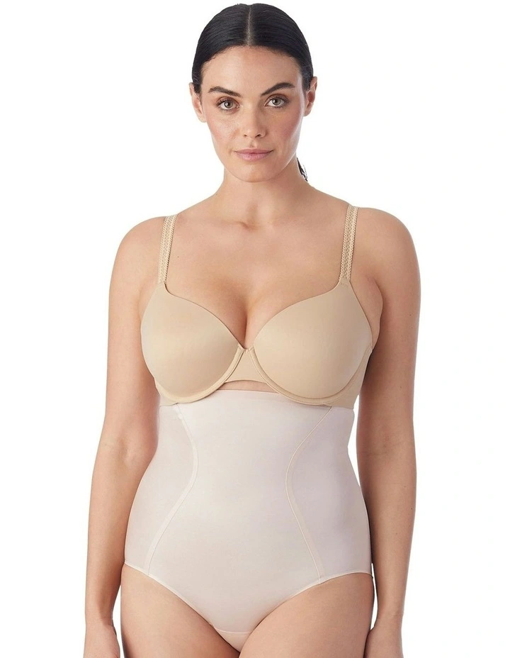 Skin Benefit Ultra High Waist Shaping Brief with Aloe in Cameo Rose