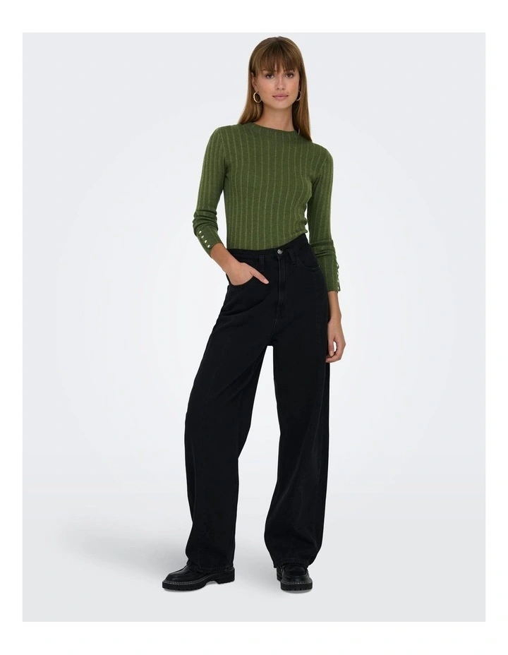 Dima Long Sleeve Knit in Green