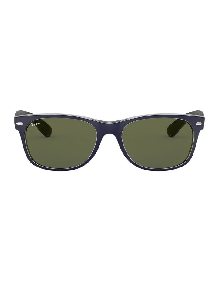New Wayfarer Bicolor Blue RB2132 Sunglasses
