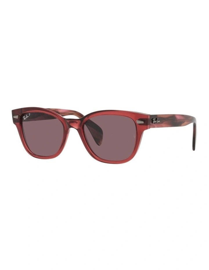 0RB0880SF Polarised Sunglasses In Transparent Pink