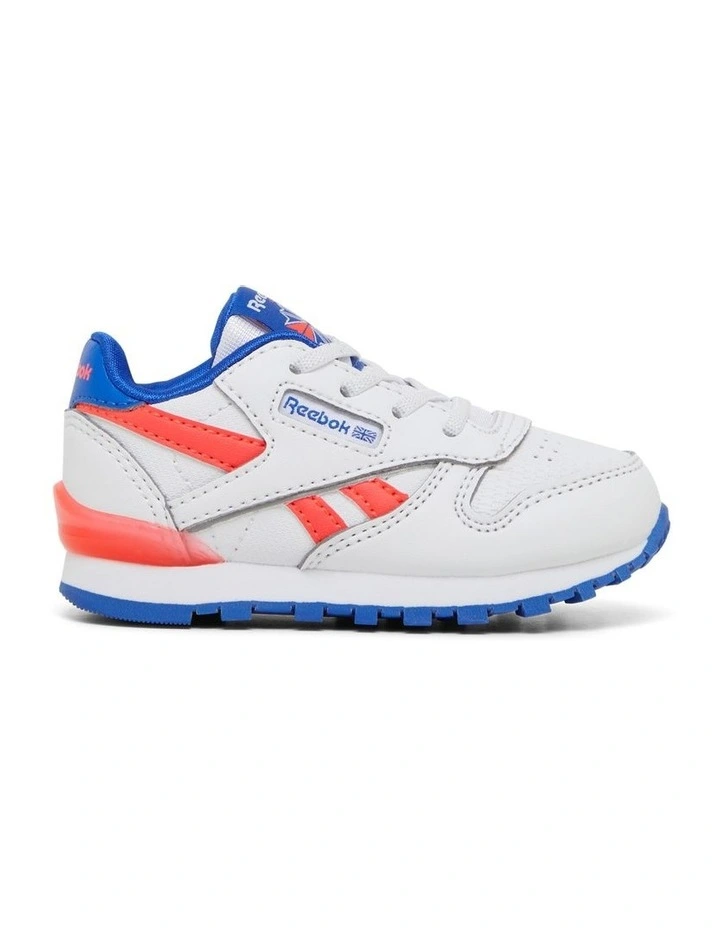 Classic Leather Step N Flash Sneakers in White