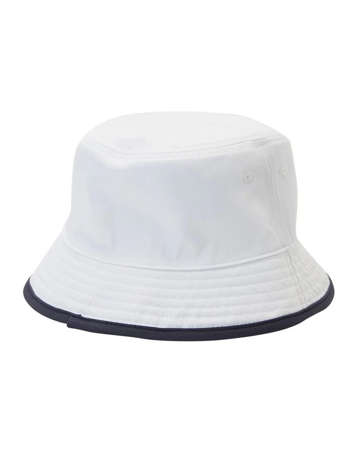 Island Flip Bucket Hat in Snow White