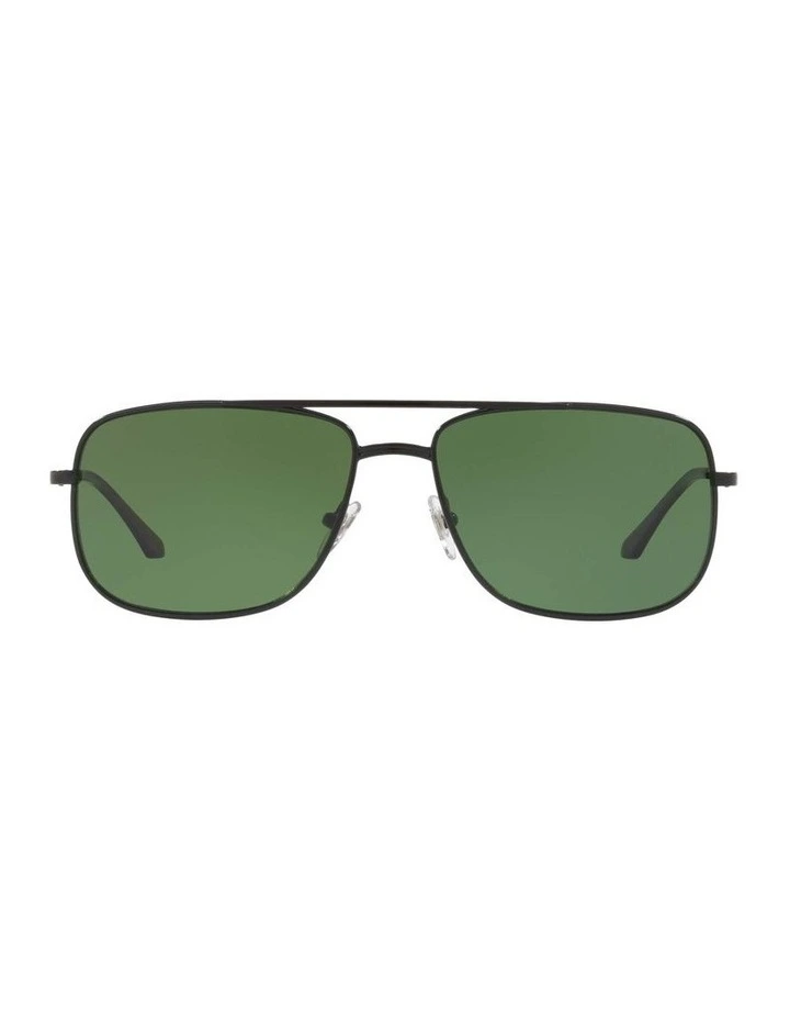 HU1004 Black Polarised Sunglasses