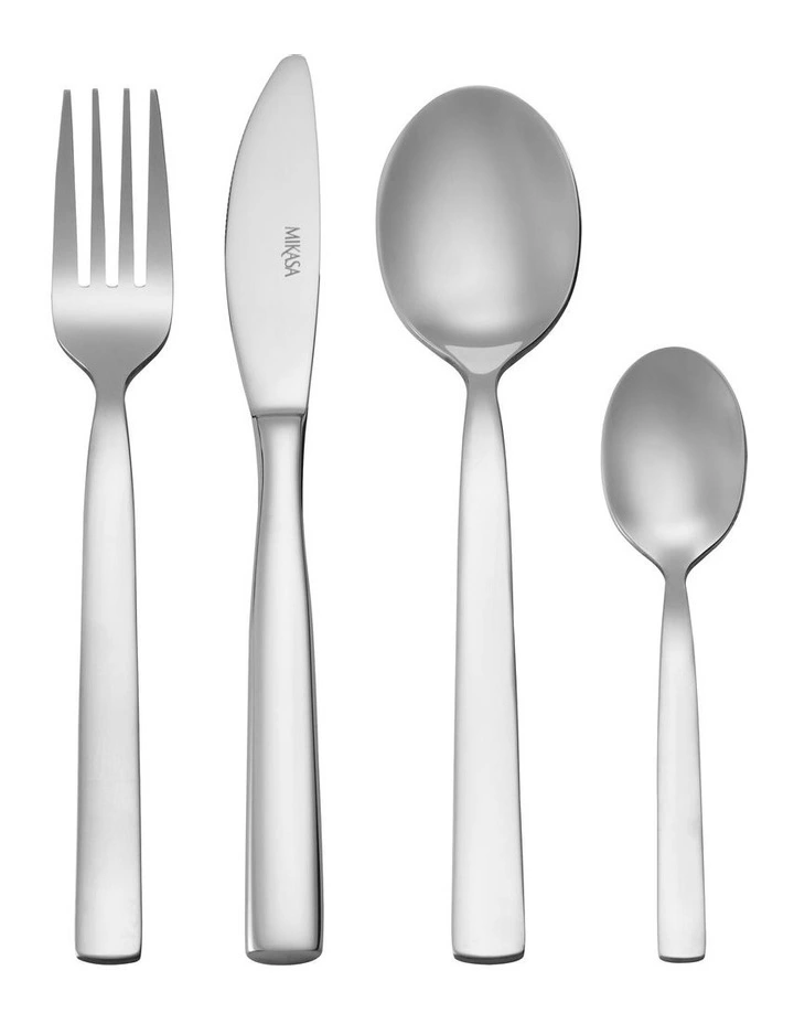 Beaumont Cutlery Set 16 Piece in Stainless Steel
