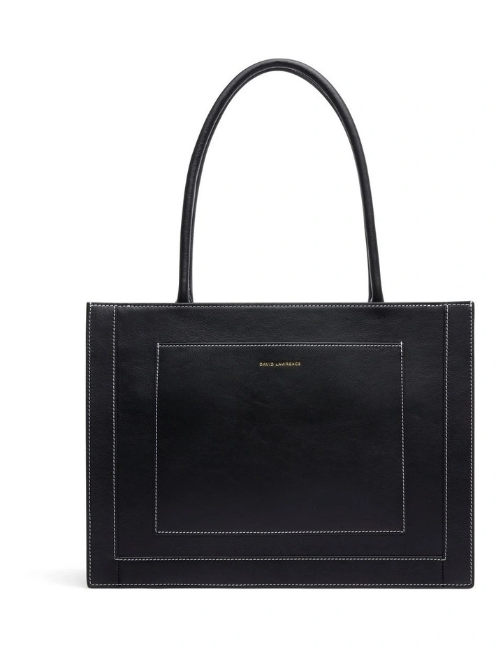 Kiko Leather Tote Bag in Black