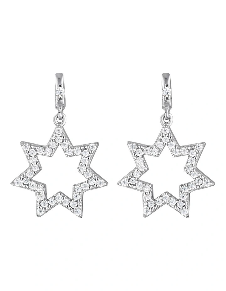 Silver Star Earrings